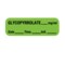 Nevs Label, Glycopyrrolate 1/2" x 1-1/2" Green w/Black LANT-3322D - alternate 1
